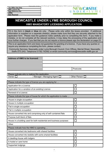 stirling council housing application form