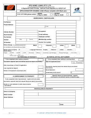 bpi housing loan application form pdf