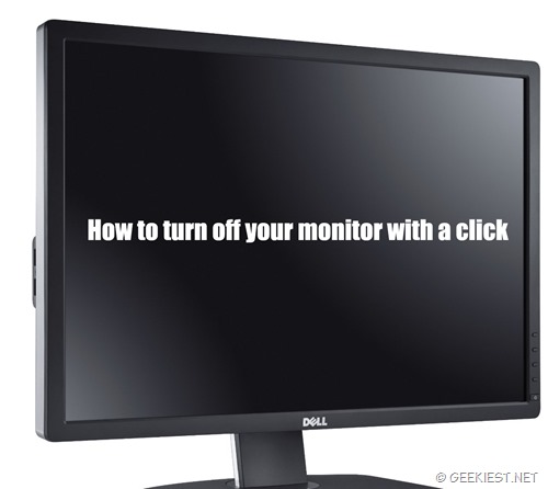 how to turn off computer monitor with application