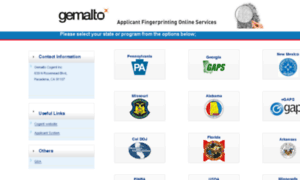 gemalto applicant fingerprinting online services