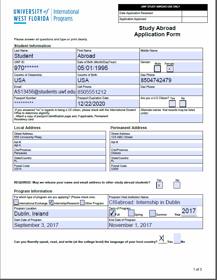 col financial application form download