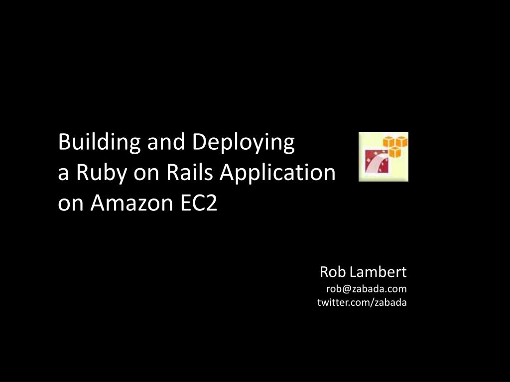 deploying a ruby on rails application