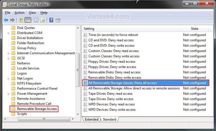 find applications accessing removable drives
