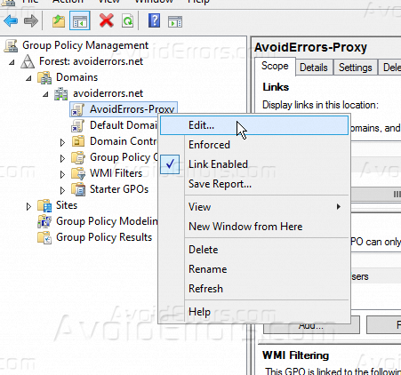 how to force application through proxy